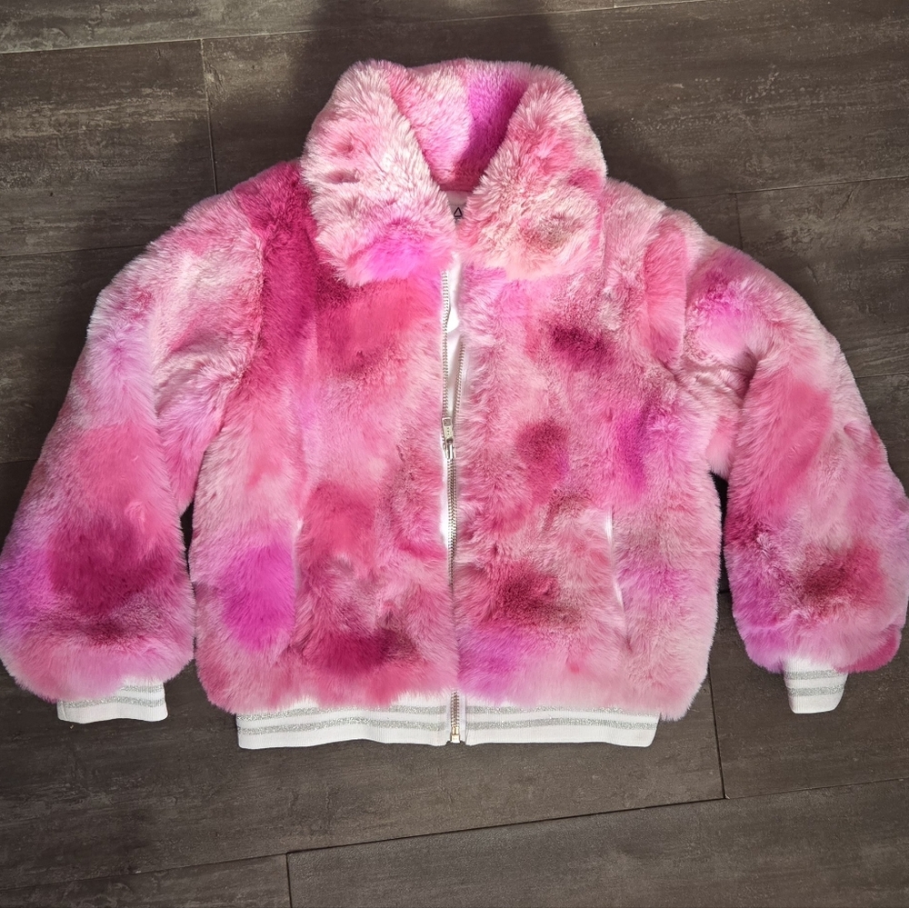MIA NEW YORK Vibrant Pink Faux Fur Jacket - Picture 4 of 7